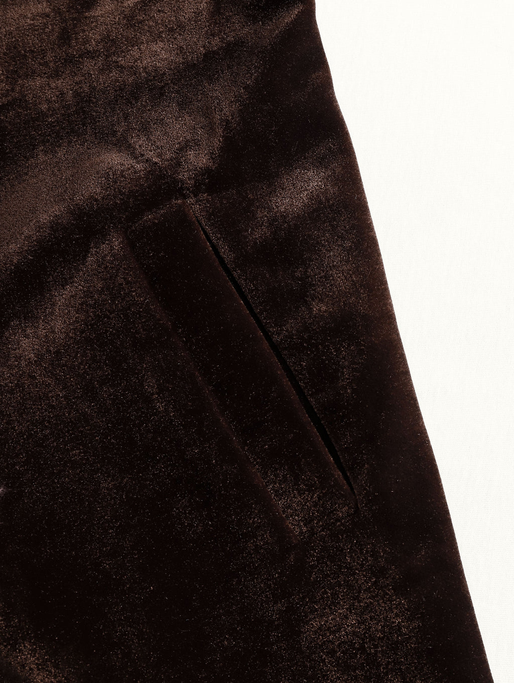 Casual Loose Vintage Velvet Colourblock Lapel Pocket Coat