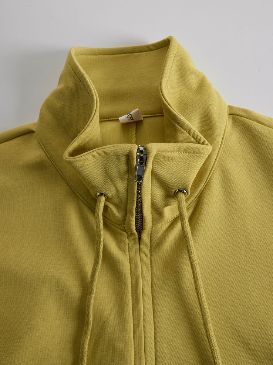 Casual Sports White Webbing Yellow-Green Sleeveless Jumpsuit