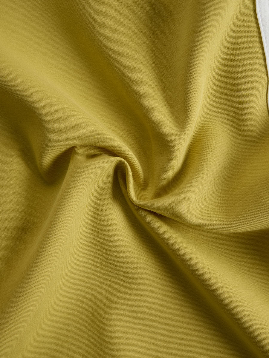 Casual Sports White Webbing Yellow-Green Sleeveless Jumpsuit